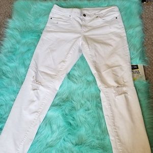 Tall White Ripped Skinny Jeans